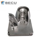 3D-Druck eines Flugzeugmotormodells aus Edelstahl